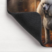 Poodle Halloween Beängstigend Mousepad (Ecke)