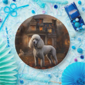 Poodle Halloween Beängstigend Pappteller (Party)