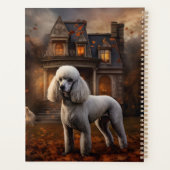 Poodle Halloween Beängstigend Planer (Rückseite)
