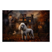 Poodle Halloween Beängstigend Poster (Vorderseite)