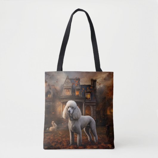 Poodle Halloween Beängstigend Tasche (Vorderseite)