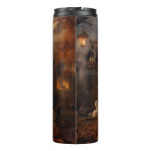 Poodle Halloween Beängstigend Thermosbecher (Rückseite)