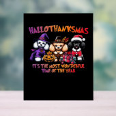 Poodle Halloween Erntedank Weihnachtsklassiker T- Acrylschild (Neutral)