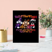 Poodle Halloween Erntedank Weihnachtsklassiker T- Acrylschild (Hochzeit)