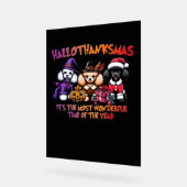 Poodle Halloween Erntedank Weihnachtsklassiker T- Acrylschild (Winkel)