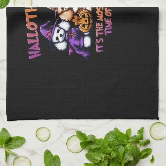 Poodle Halloween Erntedank Weihnachtsklassiker T- Geschirrtuch (Gefaltet)