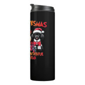 Poodle Halloween Erntedank Weihnachtsklassiker T- Thermosbecher (Nach rechts gedreht)