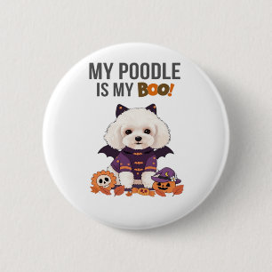 Poodle Halloween Kostüm Mein Poodle ist mein Boots Button