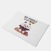 Poodle Halloween Kostüm Mein Poodle ist mein Boots Fußmatte (Schrägansicht)