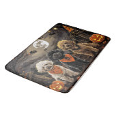 Poodle Halloween Spooky Badematte (Schrägansicht)