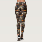 Poodle Halloween Spooky Leggings (Rückseite)
