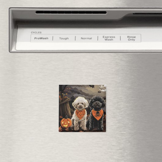 Poodle Halloween Spooky Magnet (In Situ (Geschirrspüler))