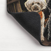Poodle Halloween Spooky Mousepad (Ecke)