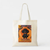 Poodle Halloween-Tasche Tragetasche (Rückseite)