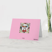 Poodle-Hartglas-2-Karte Karte (Rückseite)
