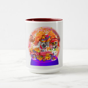 Poodle Harvest Erntedank Saison Kaffee Tasse