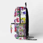 Poodle heart bedruckter rucksack (Rechts)