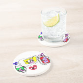 Poodle heart  getränkeuntersetzer (Seite)