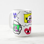 Poodle heart kaffeetasse (Vorderseite Links)