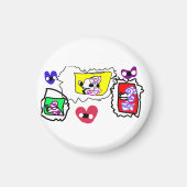 Poodle heart  magnet (Vorne)