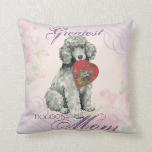 Poodle Heart Mama Kissen