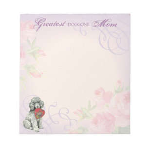 Poodle Heart Mama Notizblock