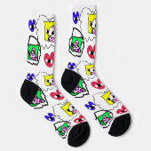 Poodle heart socken (Rechts)