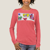 Poodle heart Tri-Blend shirt (Vorderseite)