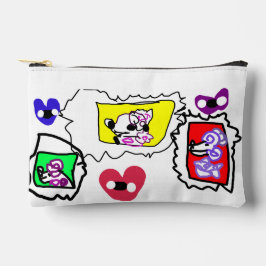 Poodle heart zubehörtasche