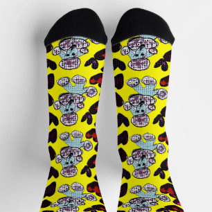 Poodle herzen Tasse Holzkastenschild Socken