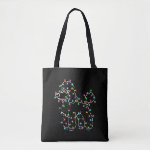 Poodle Hogs Tree Christmas Sweater Tasche