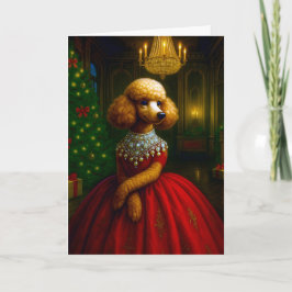 Poodle Holiday Card Feiertagskarte