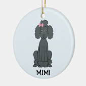 Poodle Holiday FOTO Ornament (Links)