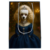 Poodle Holiday  Mittlere Geschenktüte (Rückseite)
