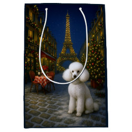Poodle Holiday  Mittlere Geschenktüte