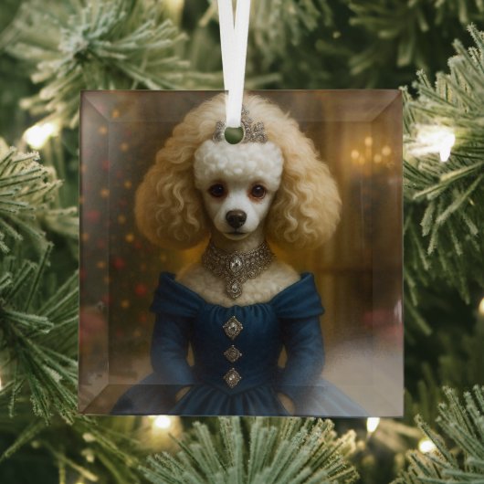 Poodle Holiday  Ornament Aus Glas (Insitu)