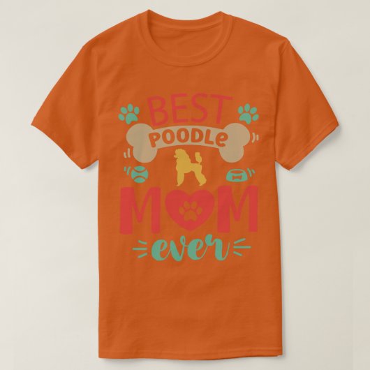Poodle Hund 2 T-Shirt (Design vorne)