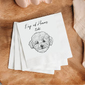 Poodle Hund Custom Cocktail Napkin Haustier Napkin Serviette