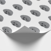 Poodle Hund Geschenkpapier (Ecke)