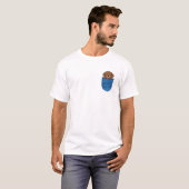 Poodle Hund im Pocket-T - Shirt (Vorne ganz)