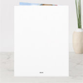 Poodle Hund im Schnee Weihnachtshaus Karte (Rückseite)