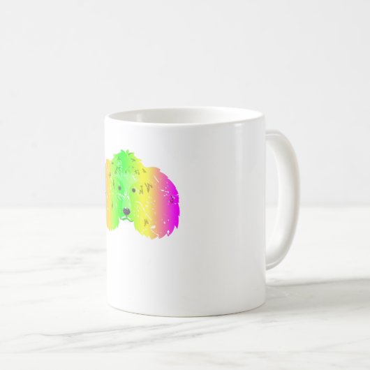 Poodle Hund Kaffeetasse (VorderseiteRechts)