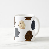 Poodle Hund Lover Hunde Pfoten Kaffee Tasse (VorderseiteRechts)
