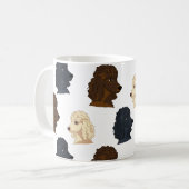 Poodle Hund Lover Hunde Pfoten Kaffee Tasse (Vorderseite Links)