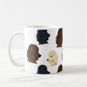Poodle Hund Lover Hunde Pfoten Kaffee Tasse (Links)