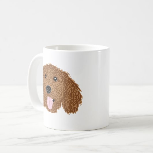 Poodle Hund Mama Tasse (Vorderseite Links)
