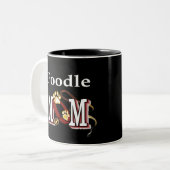 Poodle Hund Mama Tasse (Vorderseite Links)