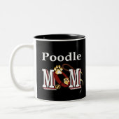 Poodle Hund Mama Tasse (Links)