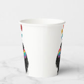 Poodle Hund mit Herzchen Valentinstag Pappbecher (Rechts)