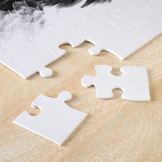 Poodle Hund mit Herzchen Valentinstag Puzzle (Seite)